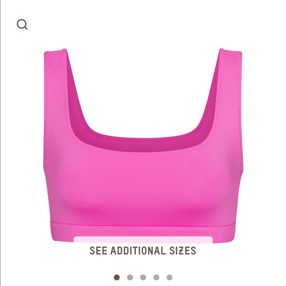 SET skims swim tank bikini top and mid waist bottoms  - taffy pink - sold out
